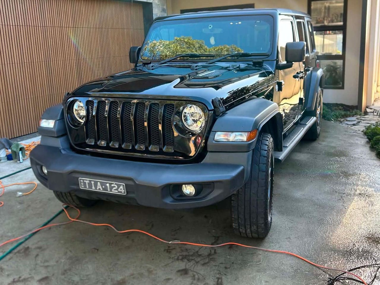 Black Jeep Wrangler detailed by JDK Detailing