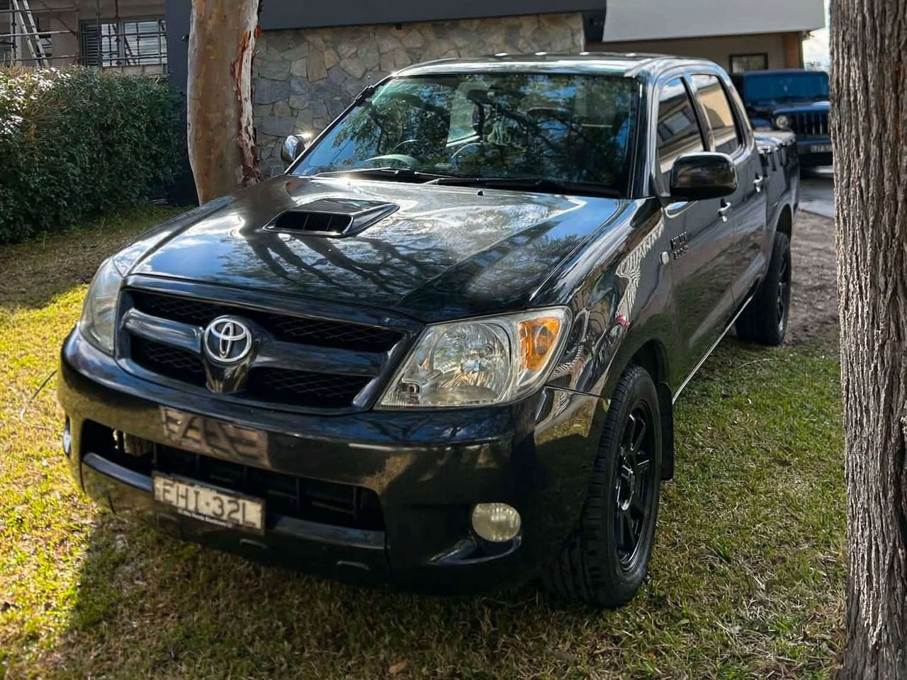 Black Toyota HiLux dual-cab detailed by JDK Detailing